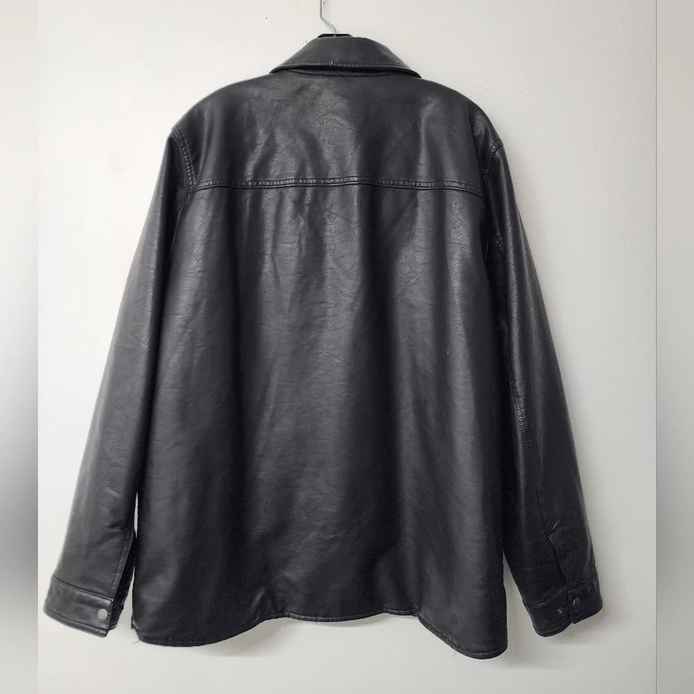 LEVI'S Men's Black Leather Jacket - Picture 2 of 3